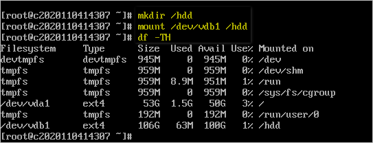 Linux云服務(wù)器新建目錄、掛載和查看結(jié)果.png