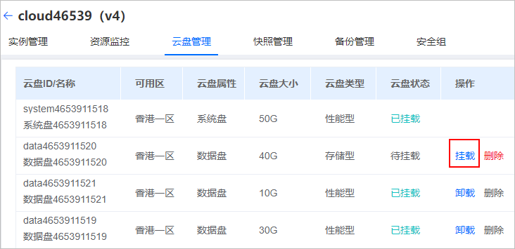 恒創(chuàng)科技云服務器掛載云盤.png