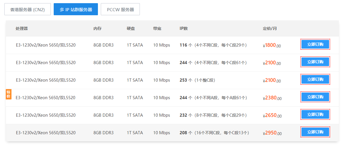 多IP站群服務(wù)器租用哪個(gè)好？