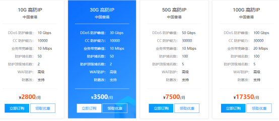香港高防ip哪里的比較好，怎么收費？