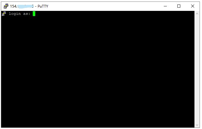 putty：提示login as
