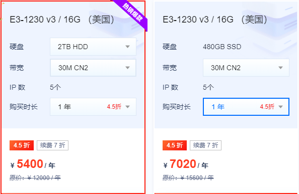 國(guó)外服務(wù)器4h8g一年多少錢？