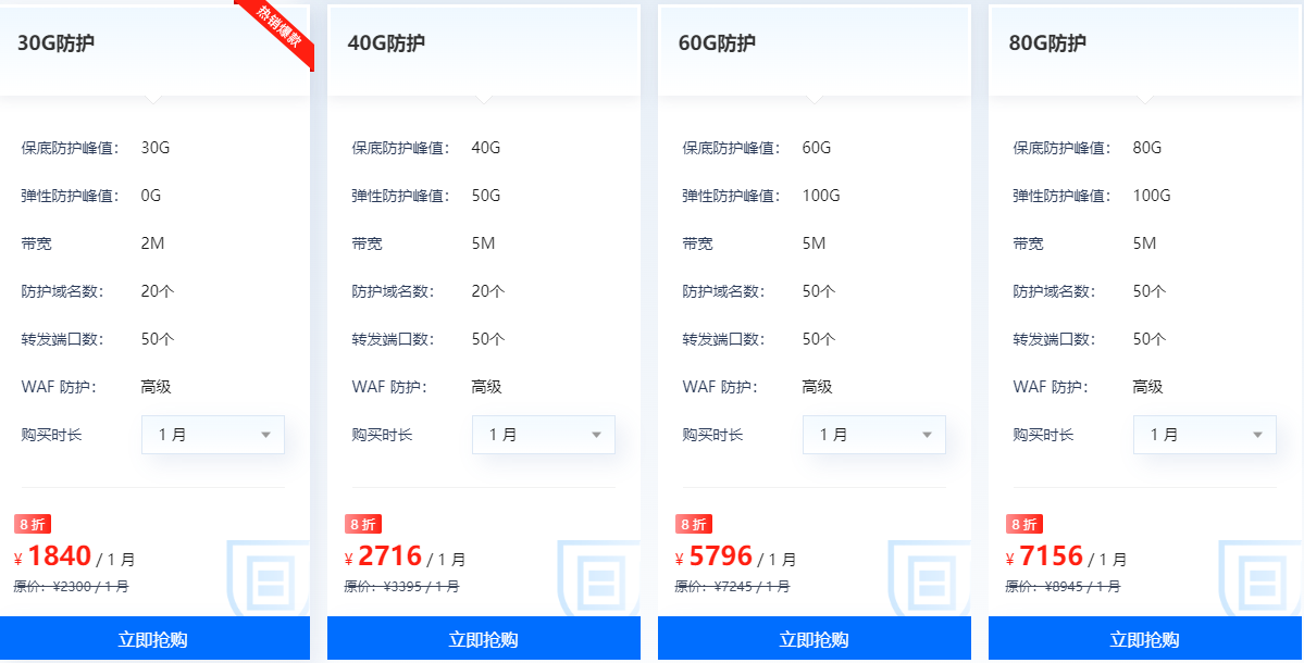 高防IP價(jià)格
