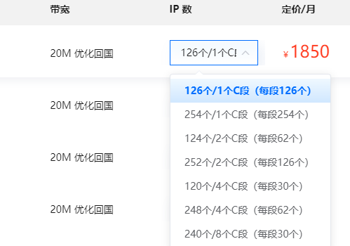 多IP站群服務(wù)器最多能有多少個IP段