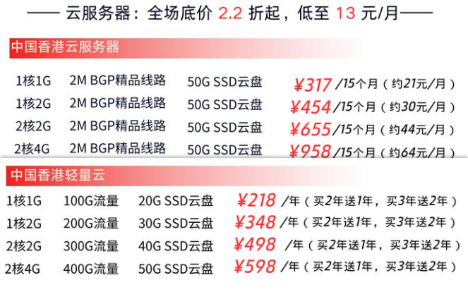 香港輕量云服務(wù)器和香港云服務(wù)器有哪些差別